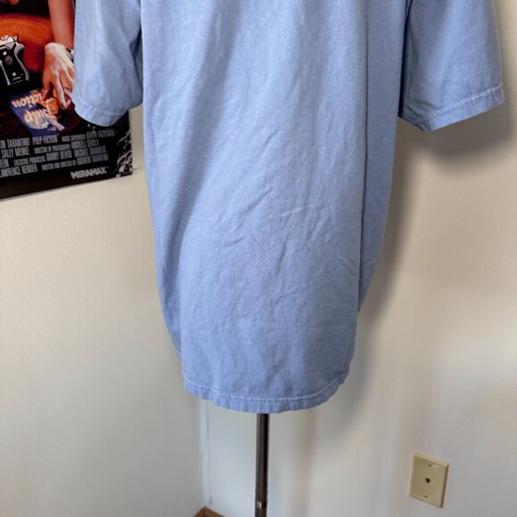 Disney Disneyland California Adventure Light Blue and White Graphic Tee Shirt - Picture 12 of 13